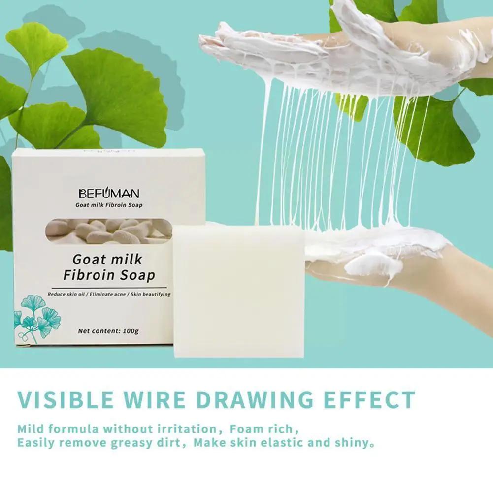 Goat Milk Reparatie Skin Repair Soap Silk Essence Soap Handmade Control Blackheads Soft Face Skin 100g Bath Oil Care Soap S0M5
Goat Milk Reparatie Skin Repair Soap Silk Essence Soap Handmade Control Blackheads Soft Face Skin 100g Bath Oil Care Soap S0M5