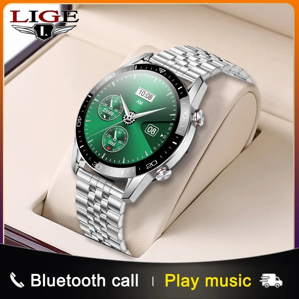 LIGE Smart Watch Men Bluetooth Call Custom Dial Full Touch Screen Waterproof Smartwatch For Android IOS Sports Fitness Tracker
LIGE Smart Watch Men Bluetooth Call Custom Dial Full Touch Screen Waterproof Smartwatch For Android IOS Sports Fitness Tracker