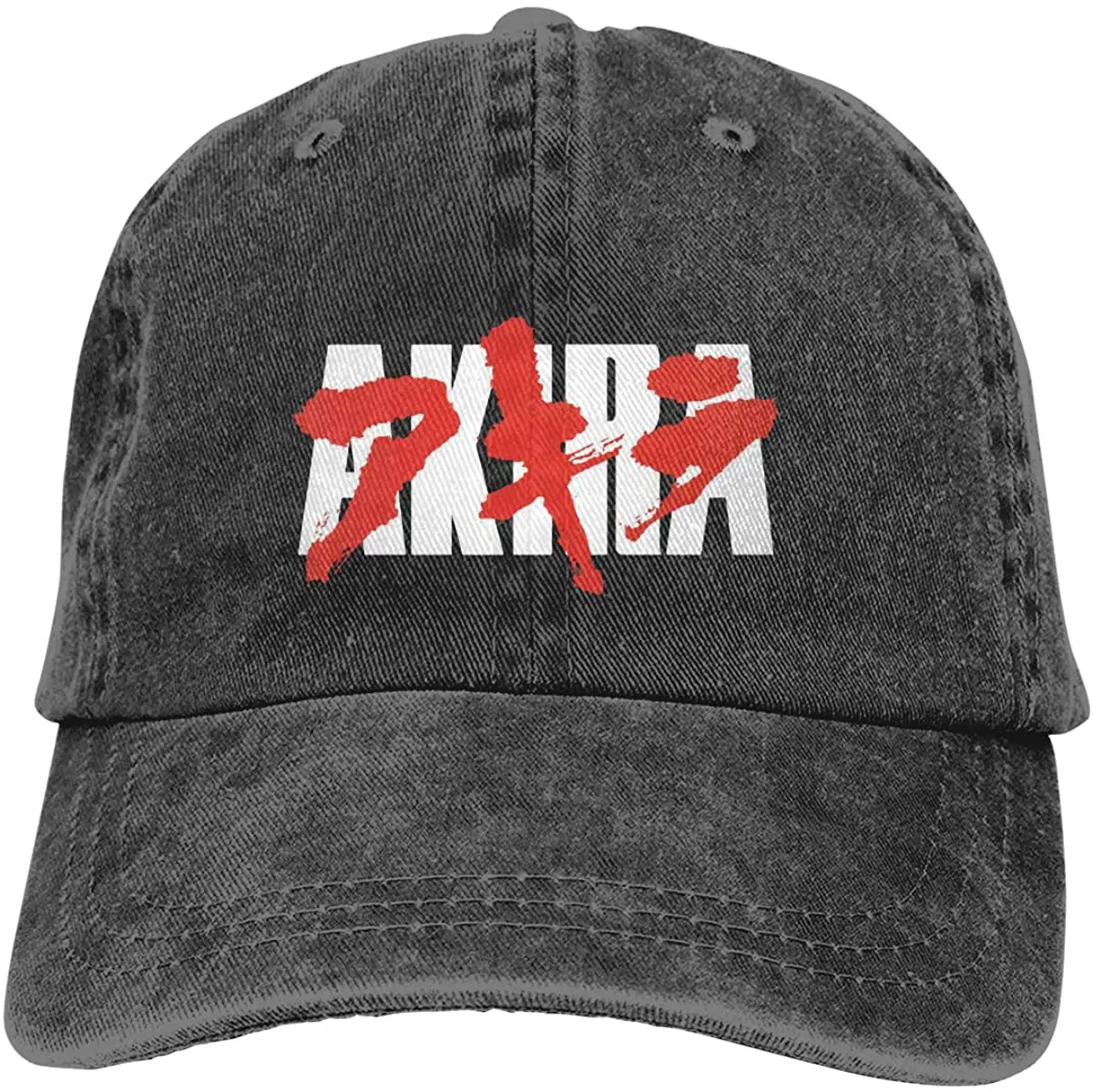 Baseball Hat Akira Adjustable Washed Distressed Cotton Denim Dad Caps Trucker Unisex Black
Baseball Hat Akira Adjustable Washed Distressed Cotton Denim Dad Caps Trucker Unisex Black