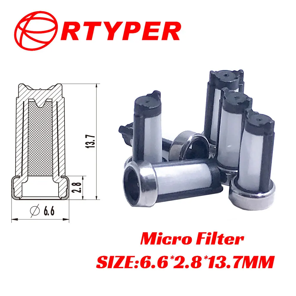 100 PCS Fuel Injector Repair Kit Micro Filter 11012 For japan cars 6.6*2.8*13.7mm
100 PCS Fuel Injector Repair Kit Micro Filter 11012 For japan cars 6.6*2.8*13.7mm