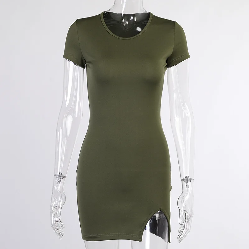 2021 Europe and the United States new hem split short sleeve dress fashion bag hip nightclub crew neck sexy short skirt dress
2021 Europe and the United States new hem split short sleeve dress fashion bag hip nightclub crew neck sexy short skirt dress