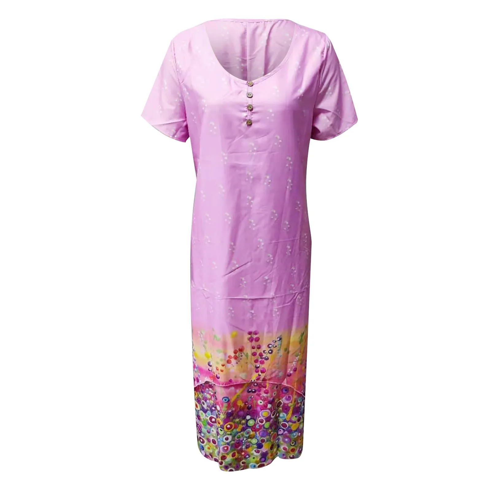 Plus Size Dress Women Casual Floral Print Dress O-neck Short Sleeve Irregular Loose Long Dress Summer Clothes For Women Vestidos
Plus Size Dress Women Casual Floral Print Dress O-neck Short Sleeve Irregular Loose Long Dress Summer Clothes For Women Vestidos