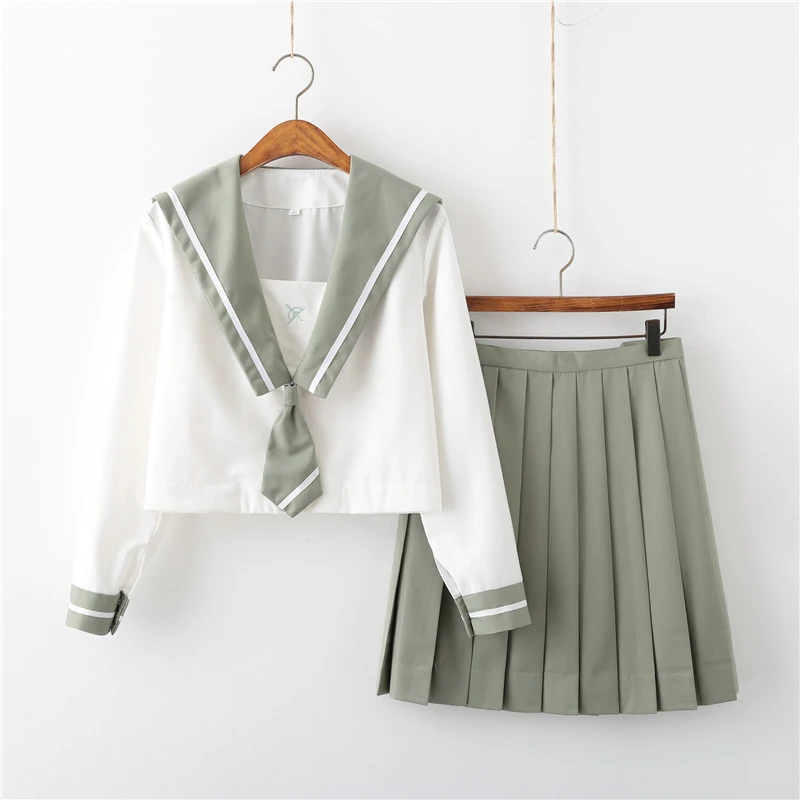 Милая зеленая Косплей Матросская Униформа Модная японская школьная одежда для студентов женская модель
Милая зеленая Косплей Матросская Униформа Модная японская школьная одежда для студентов женская модель