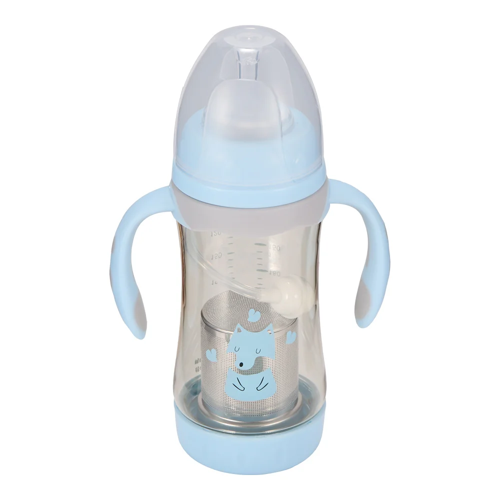 Baby Feeding Bottle 300ML Toddler Sippy Cup Bottle Food Grade Silicone Non-Toxic Safe Inverted Anti-Bloating Filter Milk Bottle
Baby Feeding Bottle 300ML Toddler Sippy Cup Bottle Food Grade Silicone Non-Toxic Safe Inverted Anti-Bloating Filter Milk Bottle