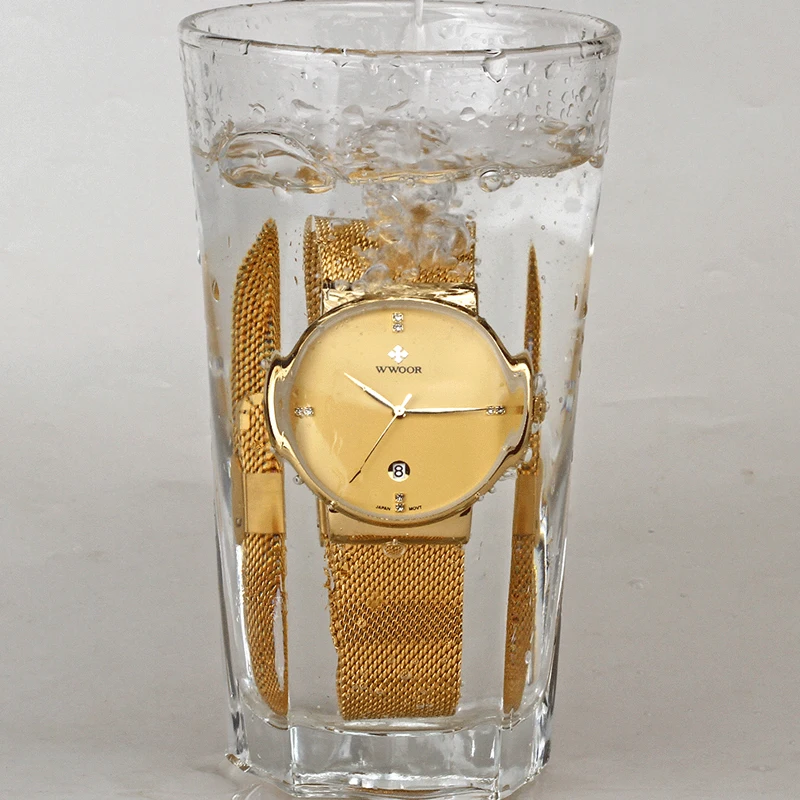 WWOOR Brand Watch for Men Simple Quartz Mens Watches Luxury Date Clock Male Waterproof Gold Steel Mesh Casual Wrist Watch Golden
WWOOR Brand Watch for Men Simple Quartz Mens Watches Luxury Date Clock Male Waterproof Gold Steel Mesh Casual Wrist Watch Golden
