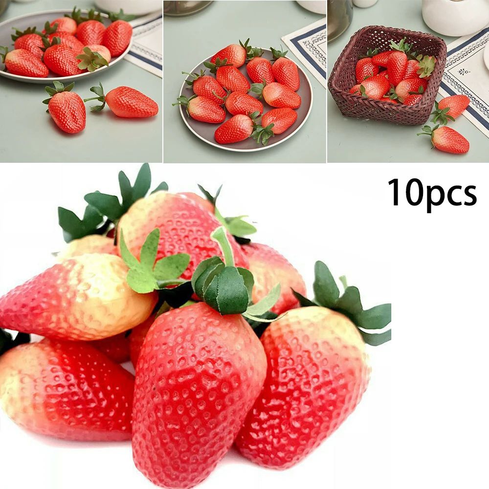 10Pcs Artificial Strawberry DIY Artificial Fruits Kindergarten Plastic Fake Fruit For Christmas Home Wedding Decoration
10Pcs Artificial Strawberry DIY Artificial Fruits Kindergarten Plastic Fake Fruit For Christmas Home Wedding Decoration