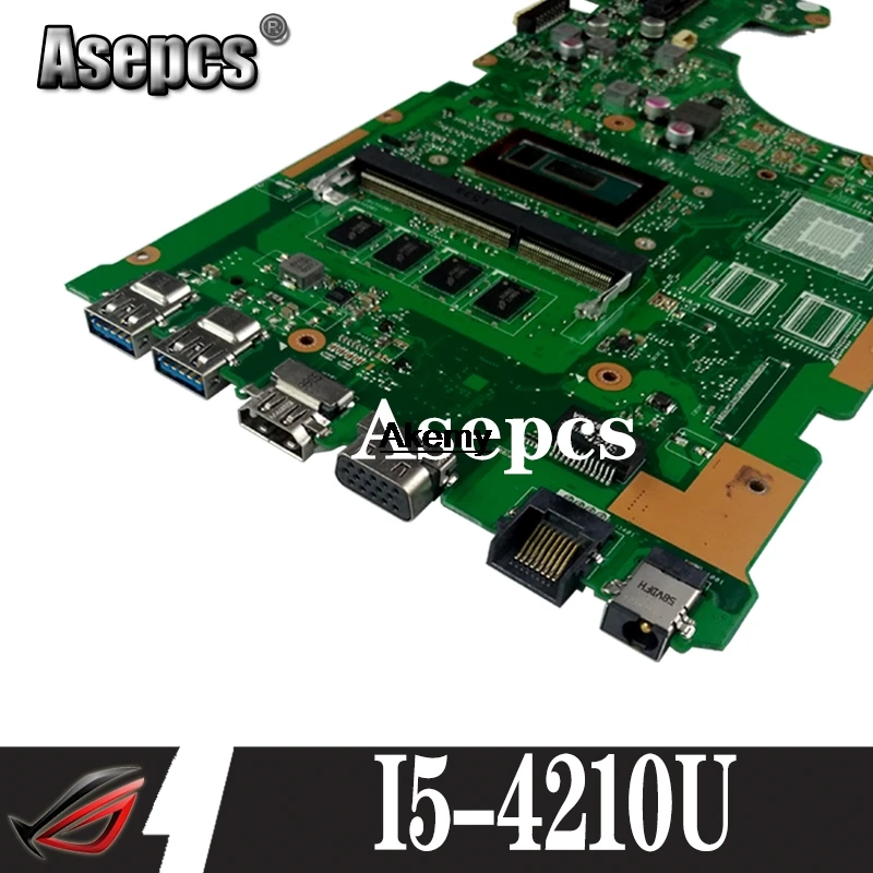 X555LA материнская плата для For Asus X555LD X555LP X555L X555 ноутбука I5 4210U 4GB RAM Mainboard 100% ТЕСТ