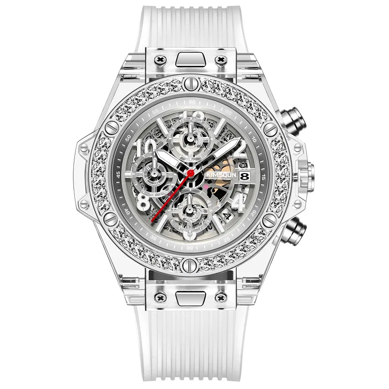 2021 new creative fashion diamond transparent quartz watch waterproof net red watch men and women couple watches limited edition
2021 new creative fashion diamond transparent quartz watch waterproof net red watch men and women couple watches limited edition