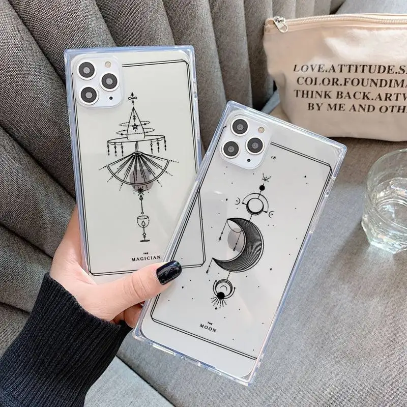 design aesthetic fashion Tarot Phone Case For iPhone 7 8 11 12 X XS XR MINI Pro Max Plus Clear Square Transparent
design aesthetic fashion Tarot Phone Case For iPhone 7 8 11 12 X XS XR MINI Pro Max Plus Clear Square Transparent