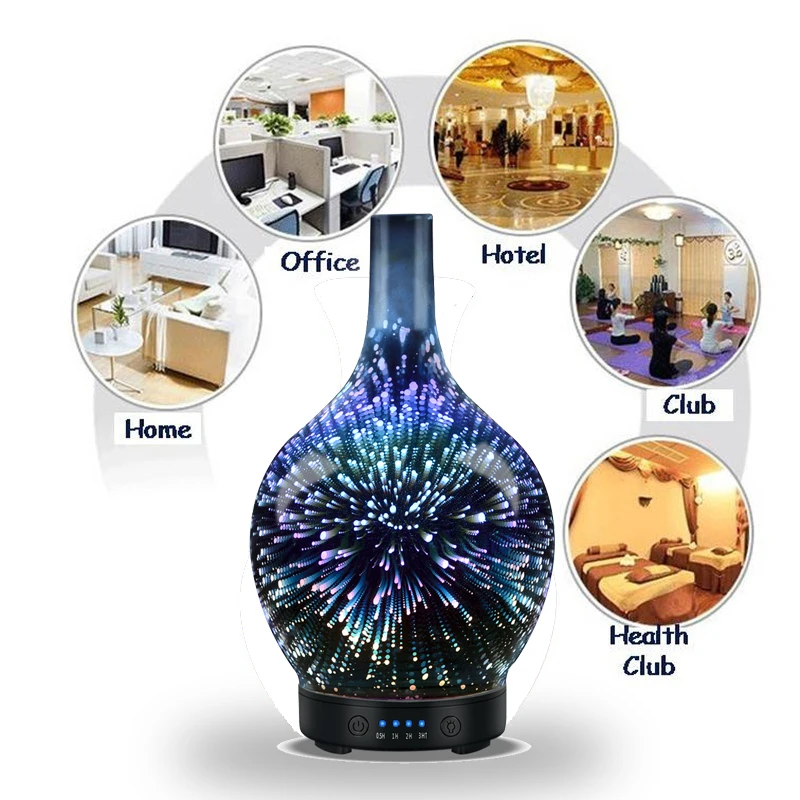 7 Color Light 3D Glass Vase Aromatherapy Essential Oil Aroma Diffuser Changing and Waterless Auto Shut-off Cool Mist Humidifier
7 Color Light 3D Glass Vase Aromatherapy Essential Oil Aroma Diffuser Changing and Waterless Auto Shut-off Cool Mist Humidifier
