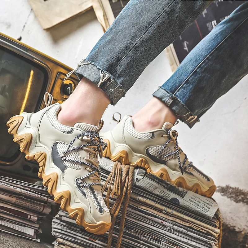 2021 Men's vintage casual shoes Comfortable Breathable Wear-Resistan Non-slip Sport Lace-up Platform Rubber Sports Shoes
2021 Men's vintage casual shoes Comfortable Breathable Wear-Resistan Non-slip Sport Lace-up Platform Rubber Sports Shoes