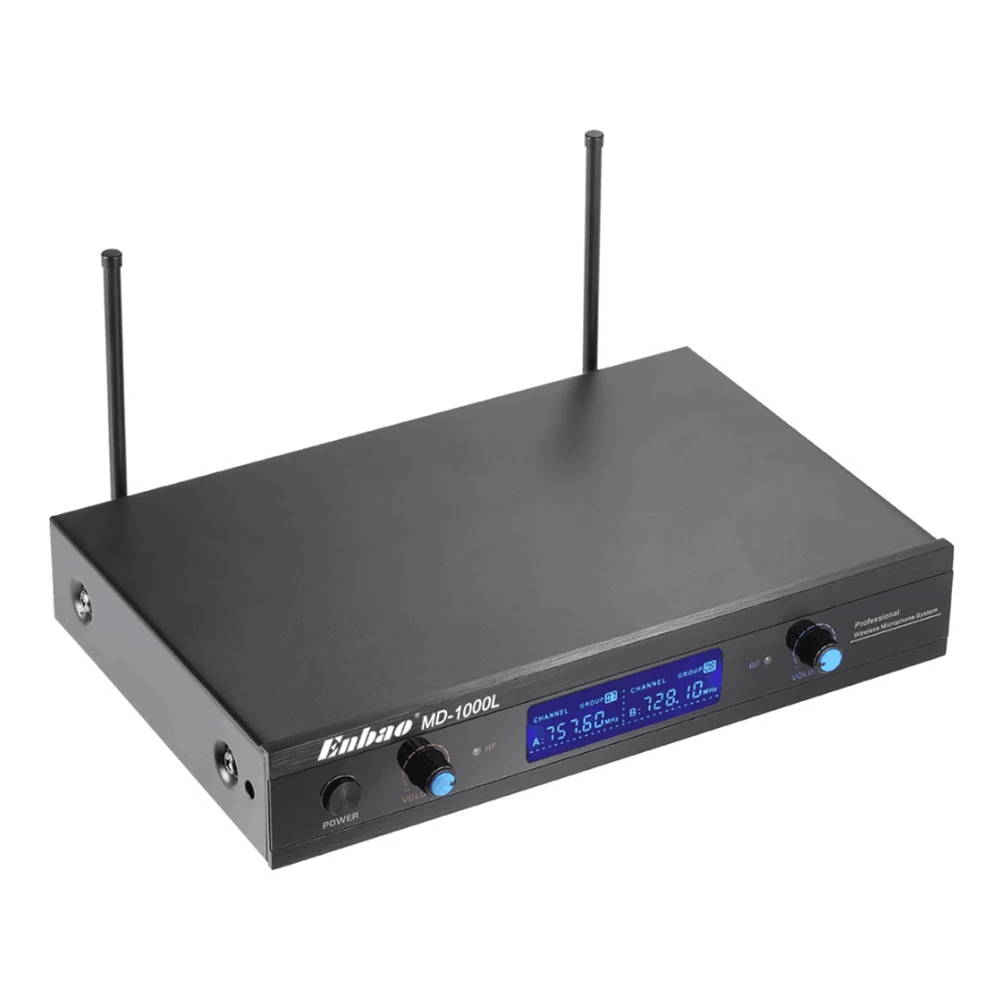 Новый 2-Channnel Ручной беспроводной UHF микрофон микрофонная система 2 микрофона 1