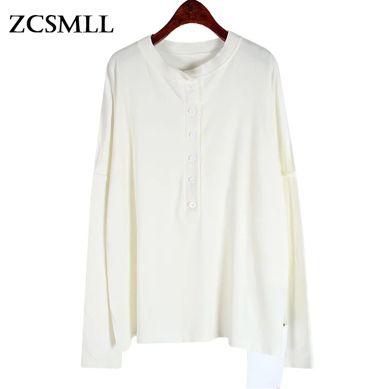 ZCSMLL Women White Black Brief Casual Big Size T-shirt New Round Neck Long Sleeve Fashion Tide Spring Autumn 2021 TH1376
ZCSMLL Women White Black Brief Casual Big Size T-shirt New Round Neck Long Sleeve Fashion Tide Spring Autumn 2021 TH1376
