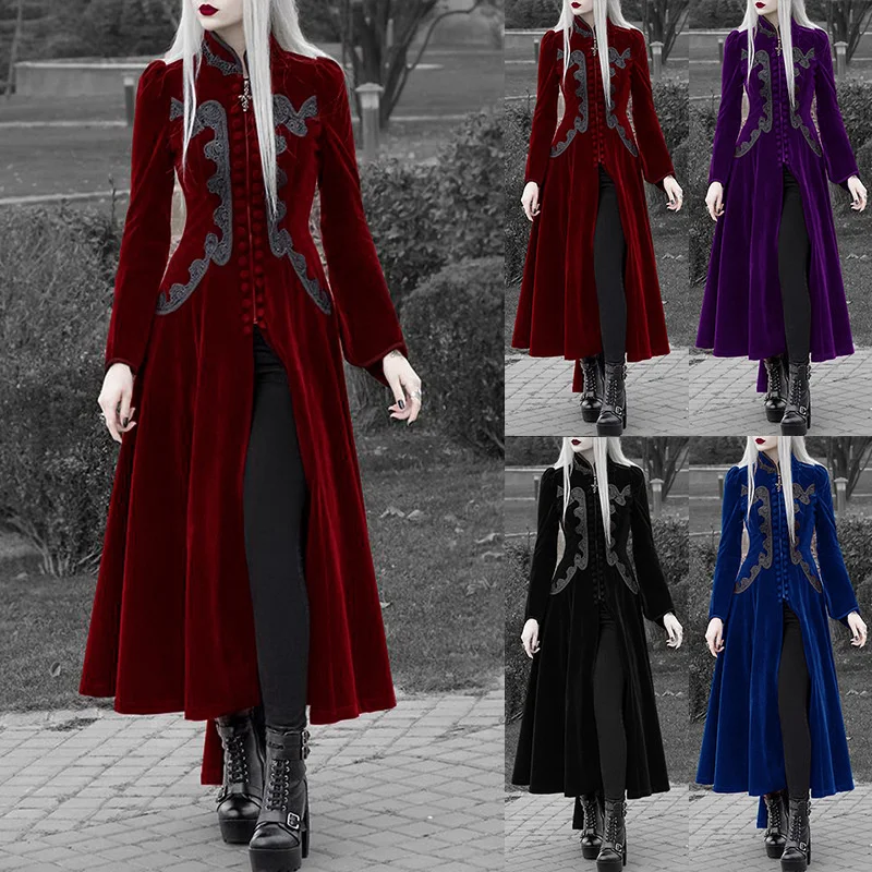 Fashion gothic dress new waist length skirt Ruffle edge long sleeve stand collar A-line skirt
Fashion gothic dress new waist length skirt Ruffle edge long sleeve stand collar A-line skirt