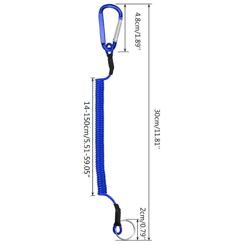Q1FF 6pcs Fishing Coiled Lanyard Heavy Duty Safety Boating Rope Retractable Wire Fishing Tools Lanyards
Q1FF 6pcs Fishing Coiled Lanyard Heavy Duty Safety Boating Rope Retractable Wire Fishing Tools Lanyards