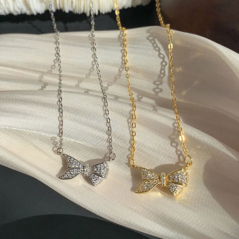 YC1196N S925 Silver Fashion Delicacy Light Luxury Bow Zircon Pendant Gift Party Banquet WOMEN'S Jewelry Necklace
YC1196N S925 Silver Fashion Delicacy Light Luxury Bow Zircon Pendant Gift Party Banquet WOMEN'S Jewelry Necklace