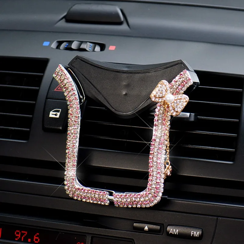 Diamond Bow knot Universal Car Phone Holder Crystal Rhinestone Car Air Vent Mount Clip Car iPhone Holder Cell Phone Holder
Diamond Bow knot Universal Car Phone Holder Crystal Rhinestone Car Air Vent Mount Clip Car iPhone Holder Cell Phone Holder