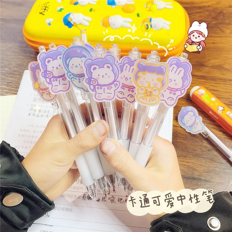 2pcs Cute Bear Dog Gel Pen Kawaii 0.5mm Cartoon Rabbit Gel Ink Pen For Kids Promotional Gifts School Office Korean Stationery
2pcs Cute Bear Dog Gel Pen Kawaii 0.5mm Cartoon Rabbit Gel Ink Pen For Kids Promotional Gifts School Office Korean Stationery
