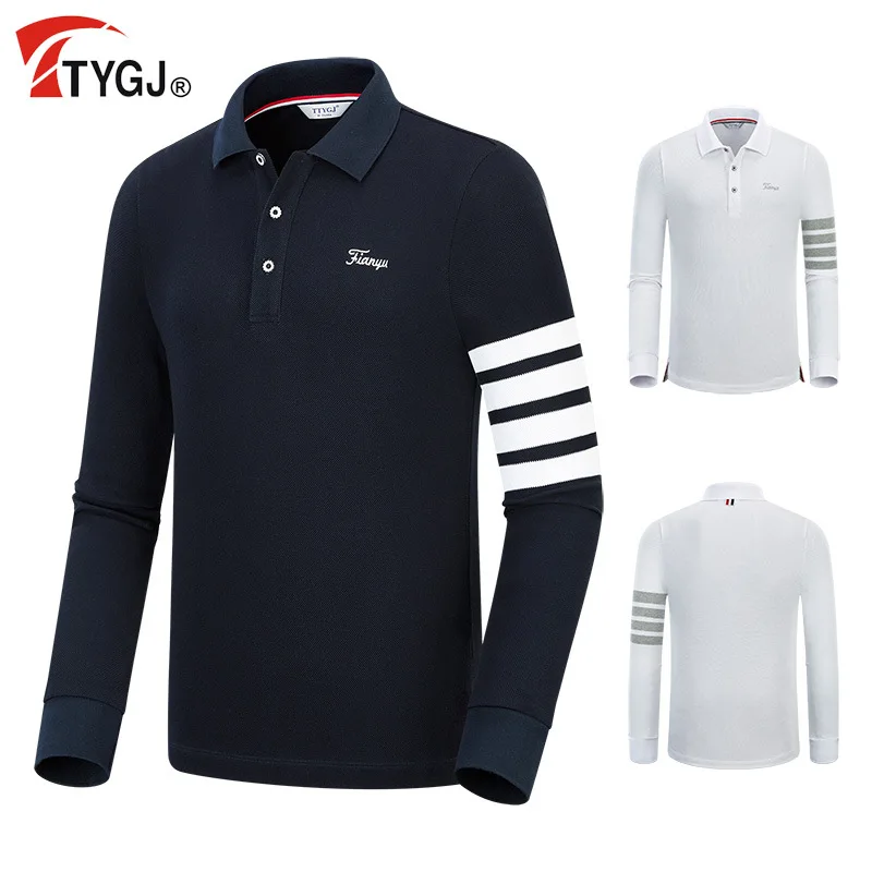 TTYGJ Autumn and winter new golf clothing pure cotton men's long sleeve T-shirt sports golf tennis men's POLO shirt
TTYGJ Autumn and winter new golf clothing pure cotton men's long sleeve T-shirt sports golf tennis men's POLO shirt