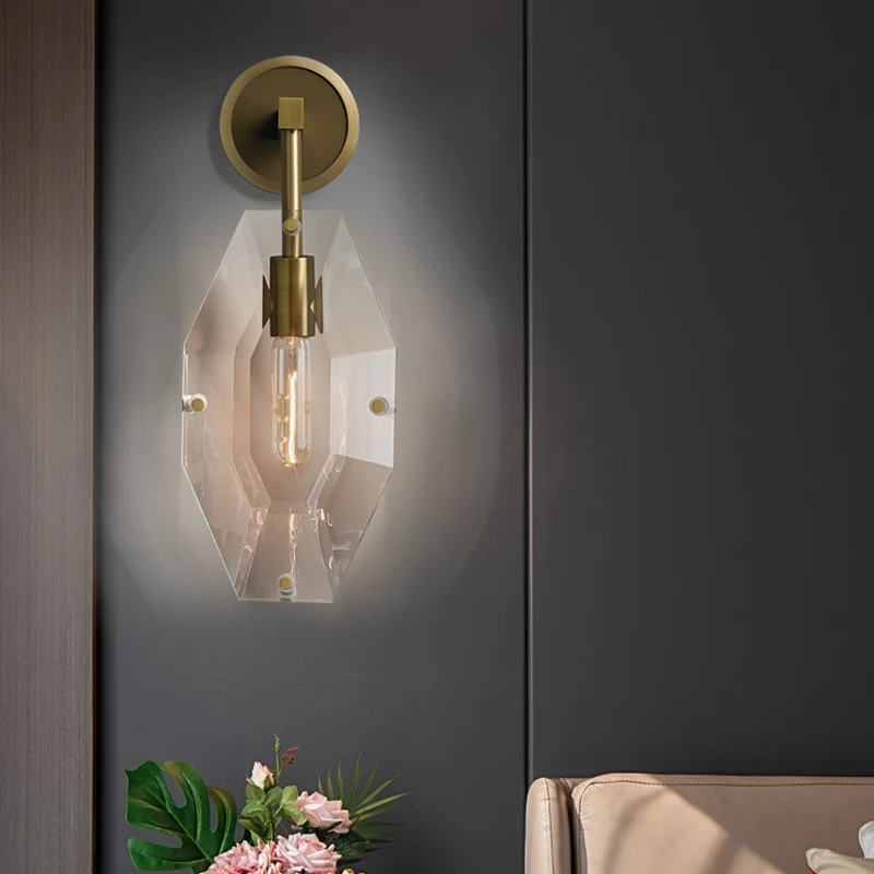 Luxury Crystal Copper Wall Lamp Simple Living room Stair Background Wall Porch Bedroom Bedside Postmodern E14 Wall Lamps
Luxury Crystal Copper Wall Lamp Simple Living room Stair Background Wall Porch Bedroom Bedside Postmodern E14 Wall Lamps
