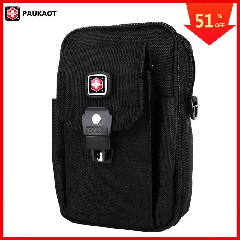 PAUKAOT Men Casual Waist Pack Black Belt Bag Nylon Cell Phone Fanny Bum Hip Bag Waterproof Zipper Pouch Purse
PAUKAOT Men Casual Waist Pack Black Belt Bag Nylon Cell Phone Fanny Bum Hip Bag Waterproof Zipper Pouch Purse