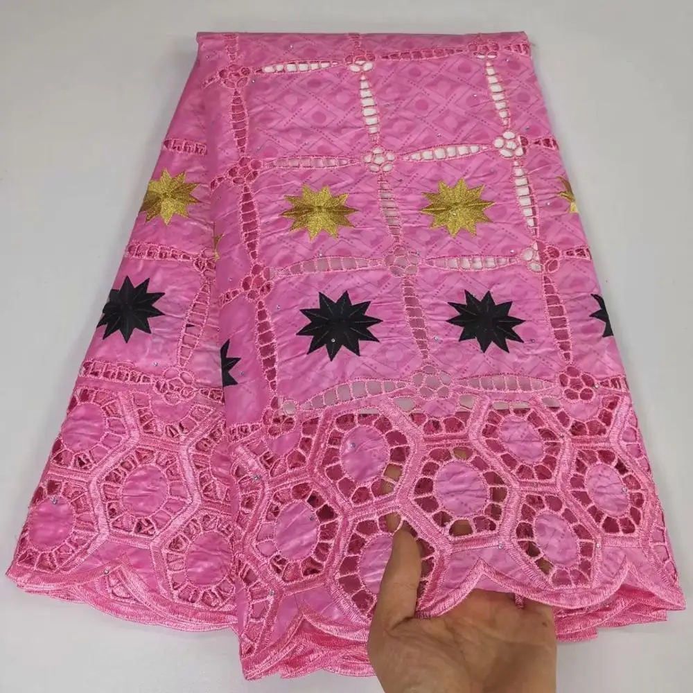 White Wedding/Party Material African Cotton Jacquard Bazin Lace Fabric YBR8(5Yards/lot)
White Wedding/Party Material African Cotton Jacquard Bazin Lace Fabric YBR8(5Yards/lot)