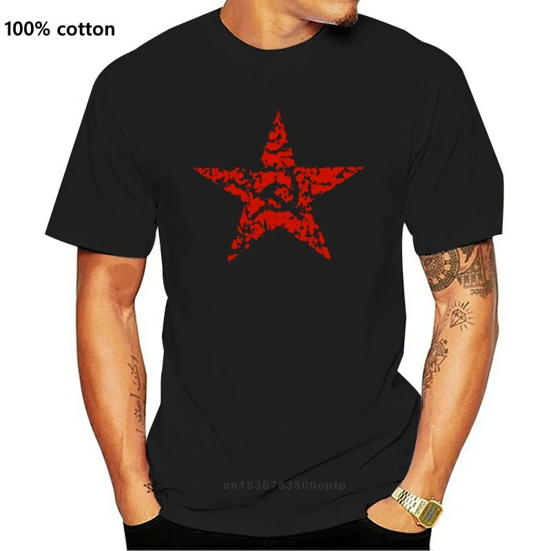 New Russian USSR Soviet Union Communist Symbols Star Hammer & Sickle Black Tshirt
New Russian USSR Soviet Union Communist Symbols Star Hammer & Sickle Black Tshirt