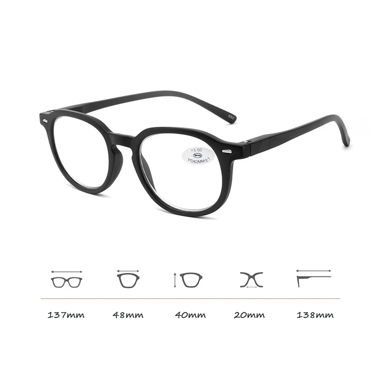OLNYLO Ultralight Fashion Classical Retro Reading Glasses Men Women Eyeglasses Presbyopia +1.0 1.5 2.0 2.5 3 3.5 4 Unisex
OLNYLO Ultralight Fashion Classical Retro Reading Glasses Men Women Eyeglasses Presbyopia +1.0 1.5 2.0 2.5 3 3.5 4 Unisex