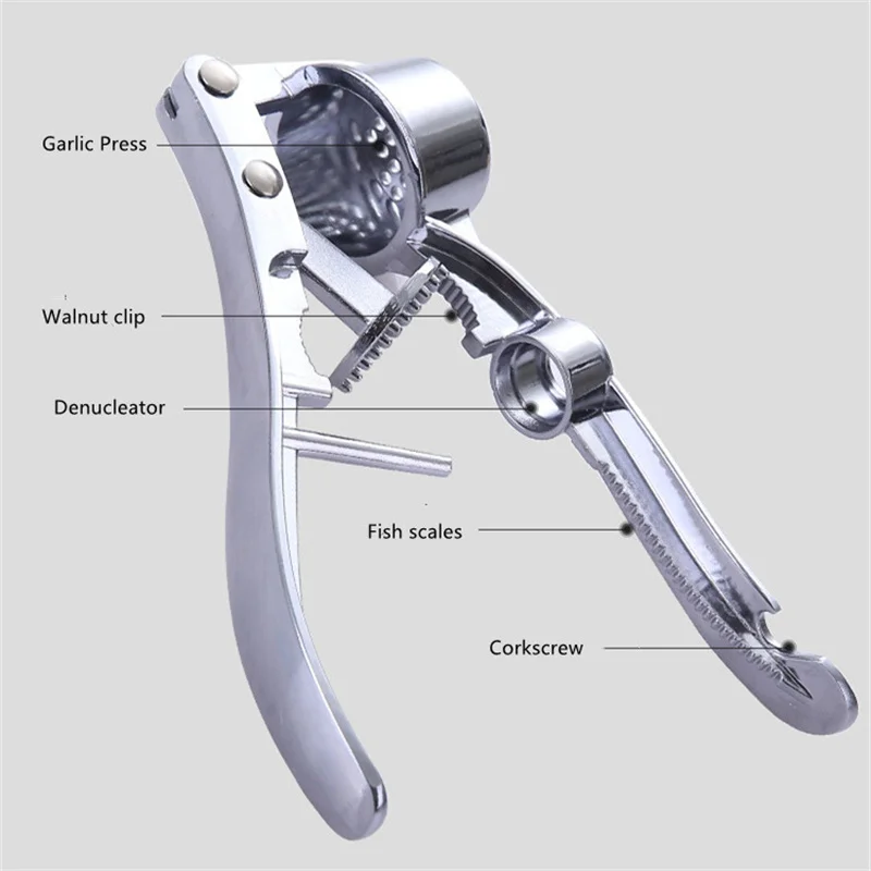 Kitchen Stainless Steel Garlic Press Household Cooking Vegetable Ginger Press Masher Handheld Ginger and Garlic Crushing Tool
Kitchen Stainless Steel Garlic Press Household Cooking Vegetable Ginger Press Masher Handheld Ginger and Garlic Crushing Tool