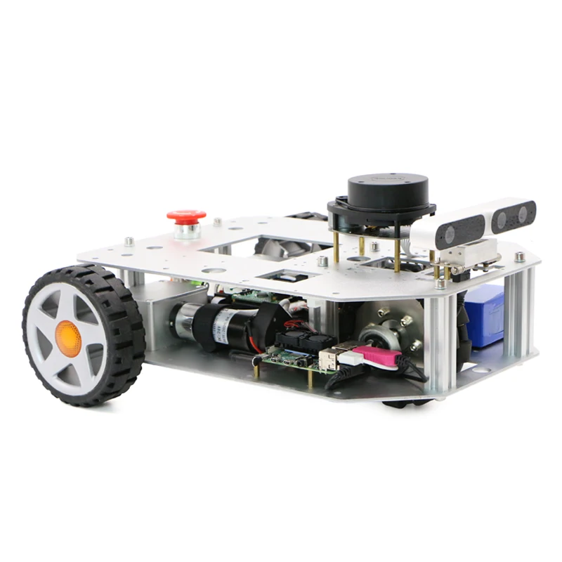 Two-wheel differential robot car chassis SLAM ROS lidar unmanned car navigation
Two-wheel differential robot car chassis SLAM ROS lidar unmanned car navigation