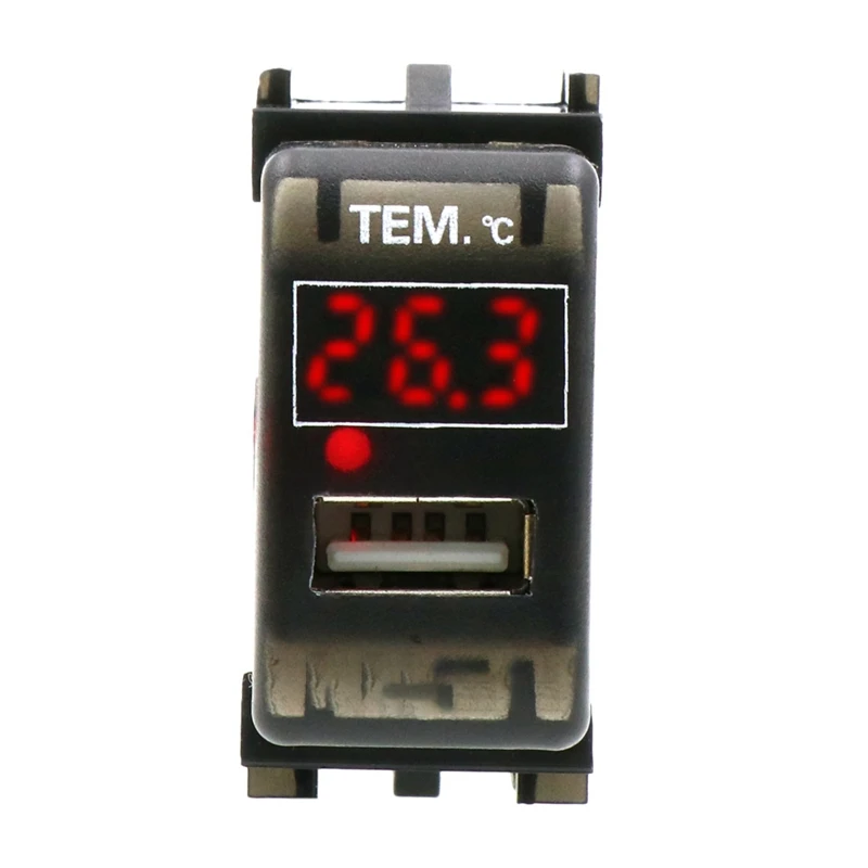 Car USB Adapter DC12V 2.1A with Temperature Display Socket Charger Adapter for Nissan
Car USB Adapter DC12V 2.1A with Temperature Display Socket Charger Adapter for Nissan