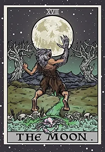 Tin Sign The Moon Tarot Card Poster Halloween Wall Decor Werewolf Poster Goth Wall Art Halloween Wall Hanging Gothic Home
Tin Sign The Moon Tarot Card Poster Halloween Wall Decor Werewolf Poster Goth Wall Art Halloween Wall Hanging Gothic Home