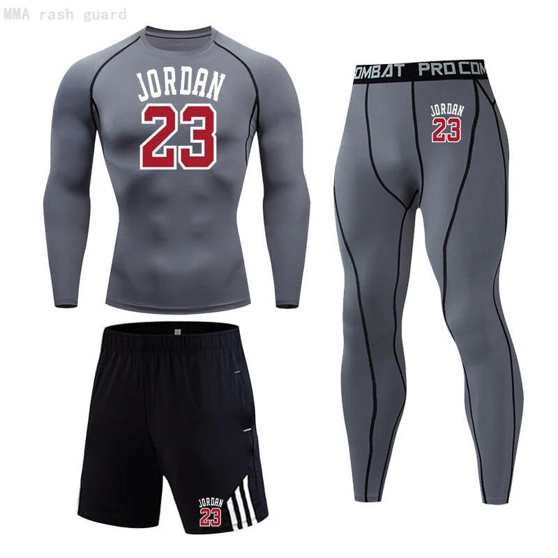 Спортивная одежда для баскетбола, мужские Компрессионные Леггинсы, футболка, трико, быстросохнущие поты, спортивный костюм для мужчин, 3 шт.
Спортивная одежда для баскетбола, мужские Компрессионные Леггинсы, футболка, трико, быстросохнущие поты, спортивный костюм для мужчин, 3 шт.