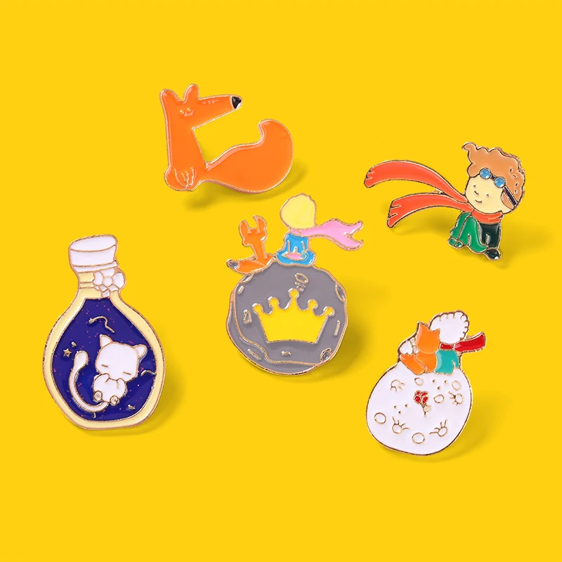 Cartoon Character Enamel Pins Fox Boy Girl Planet Crown Cat Custom Brooches Accessories Badge Cute Gift for Friends Kids
Cartoon Character Enamel Pins Fox Boy Girl Planet Crown Cat Custom Brooches Accessories Badge Cute Gift for Friends Kids