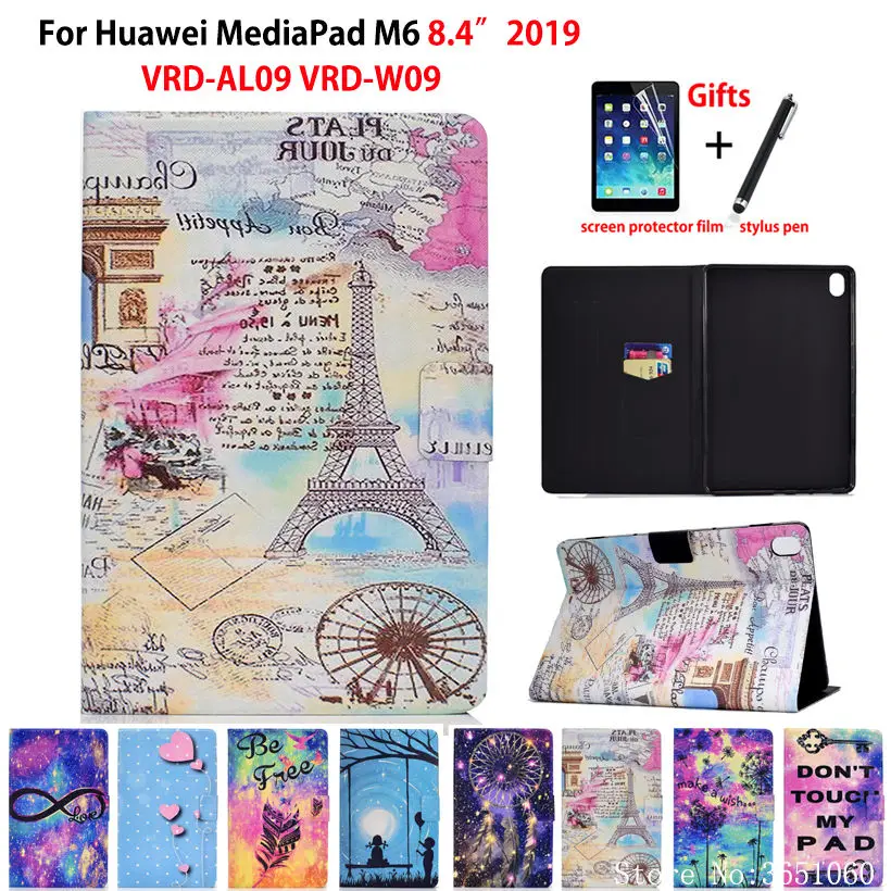 Tower Painted Case for Huawei Mediapad M6 8.4" VRD-AL09 VRD-W09 2019 Smart Cover Funda Tablet Flip Stand Skin Shell Coque +Gift
Tower Painted Case for Huawei Mediapad M6 8.4" VRD-AL09 VRD-W09 2019 Smart Cover Funda Tablet Flip Stand Skin Shell Coque +Gift