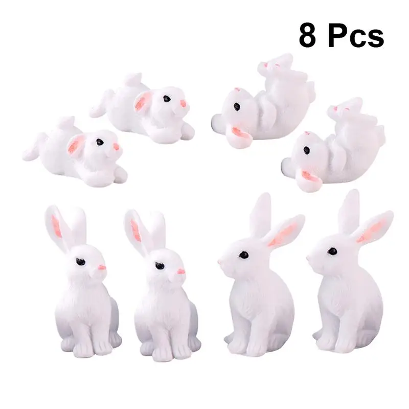 8PCS Cute Rabbit Easter Miniature Resin Craft Mini Bunny Ornament Fairy Garden Supplies Home Figurine Animal Garden Ornament
8PCS Cute Rabbit Easter Miniature Resin Craft Mini Bunny Ornament Fairy Garden Supplies Home Figurine Animal Garden Ornament