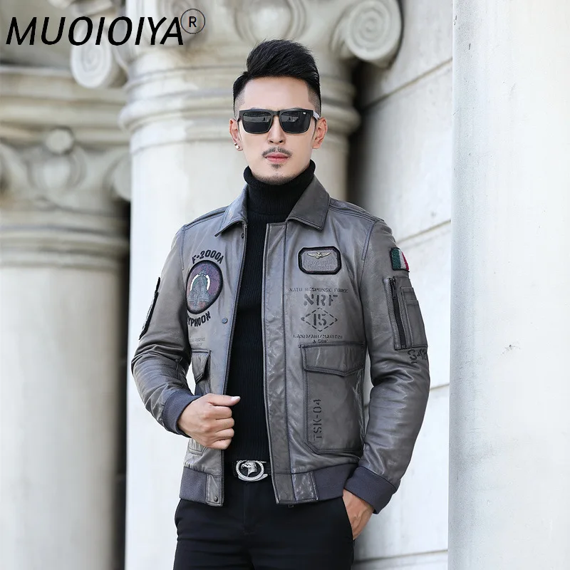 Мотоциклетные Куртки MUOIOYIA для мужчин, куртка из натуральной овечьей кожи, одежда в Корейском стиле, осеннее пальто, LXR889
Мотоциклетные Куртки MUOIOYIA для мужчин, куртка из натуральной овечьей кожи, одежда в Корейском стиле, осеннее пальто, LXR889