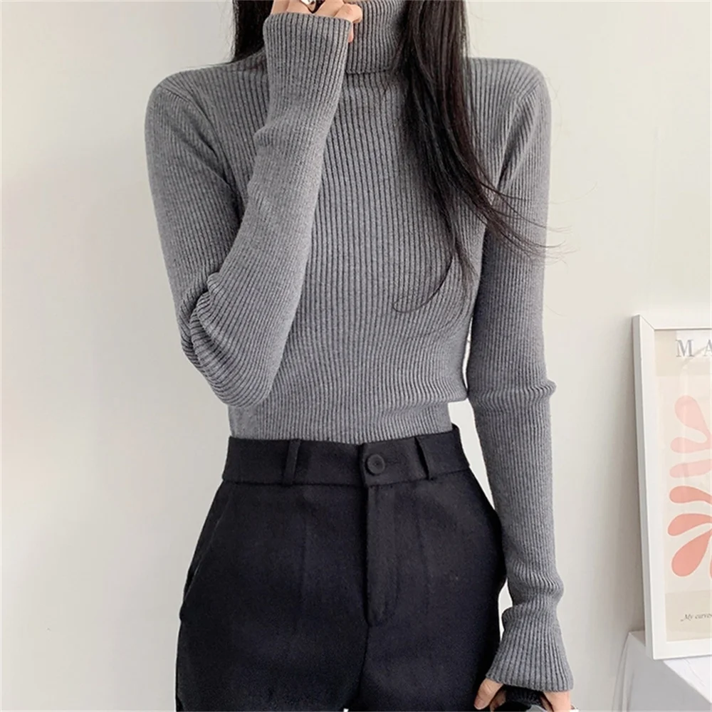 동대문 5 Colors Skinny Casual Women Turtleneck Sweaters Bottom High Quality Knitted 2021 Pullover Chic All Match Fashion Jumpers
동대문 5 Colors Skinny Casual Women Turtleneck Sweaters Bottom High Quality Knitted 2021 Pullover Chic All Match Fashion Jumpers