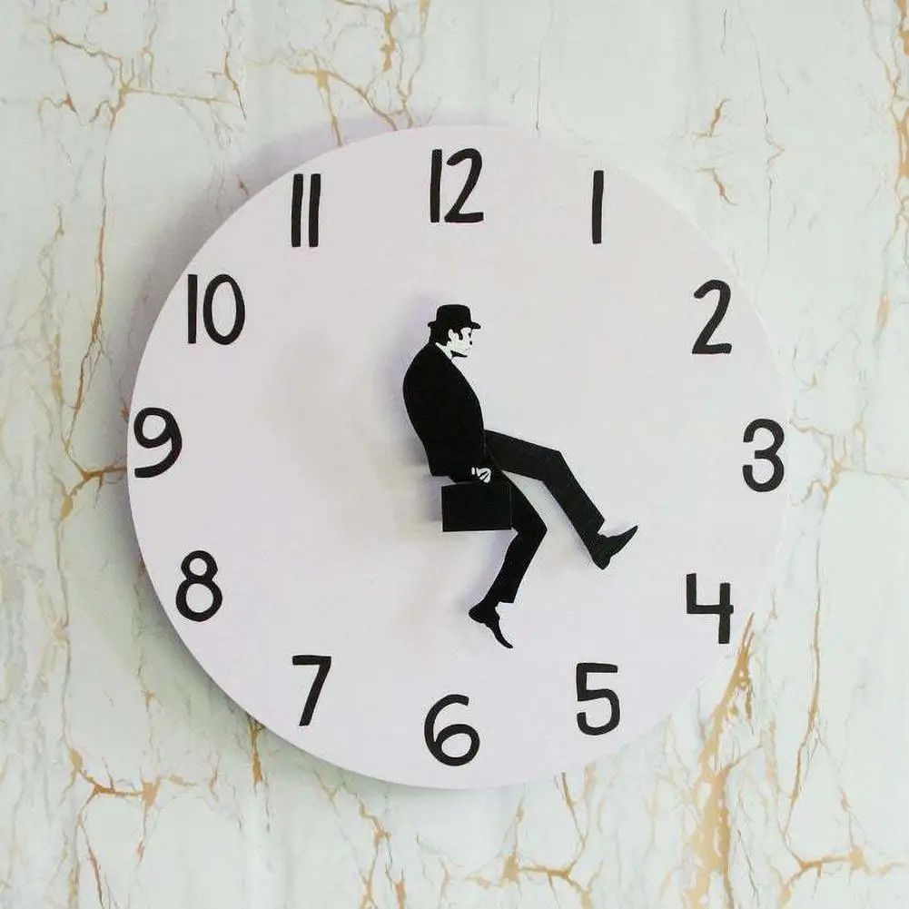 Fashionable Ministry Of Silly Walk Wall Clock PVC Home Decor Novelty Wall Watch Funny Walking Silent Mute Clock For Indoor
Fashionable Ministry Of Silly Walk Wall Clock PVC Home Decor Novelty Wall Watch Funny Walking Silent Mute Clock For Indoor