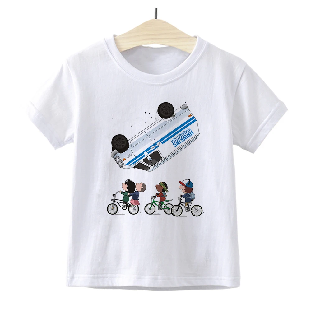 Stranger Things Cartoon Child Funny Tshirt Easy Matching Casual T shirt Kids Casual Summer Tops Camiseta Baby Boys/Girls Clothes
Stranger Things Cartoon Child Funny Tshirt Easy Matching Casual T shirt Kids Casual Summer Tops Camiseta Baby Boys/Girls Clothes