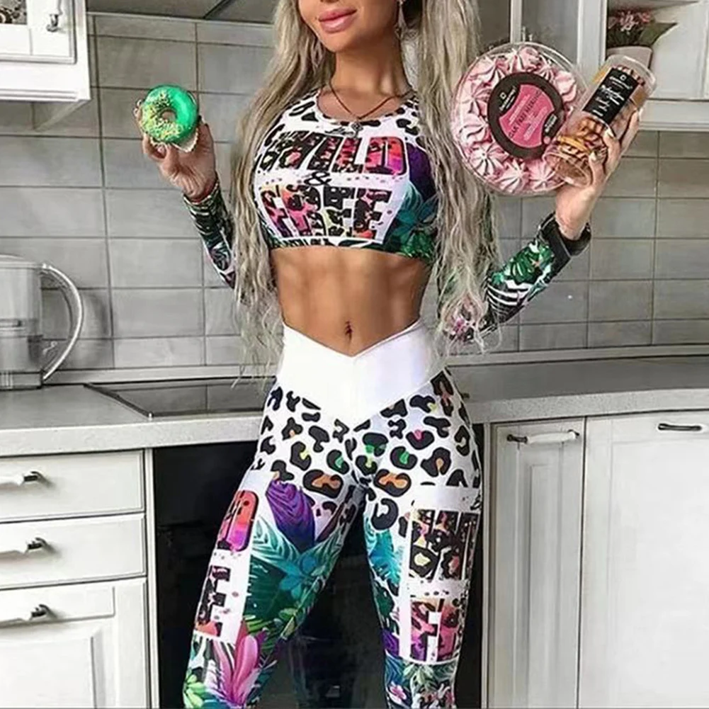 YiYiMiYu Women 2 Piece Set Printed Set Long-sleeved Casual Suit for Outdoor Fitness Sportswear Elastic Quick Dry Yoga Sets
YiYiMiYu Women 2 Piece Set Printed Set Long-sleeved Casual Suit for Outdoor Fitness Sportswear Elastic Quick Dry Yoga Sets