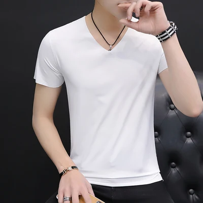 New summer short-sleeved t-shirt men's trendy men's clothing on the wild 7129
New summer short-sleeved t-shirt men's trendy men's clothing on the wild 7129