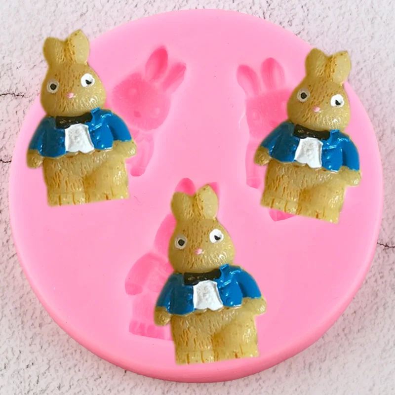 3D Cartoon Rabbit Silicone Molds Candy Resin Clay Mold Cupcake Topper Fondant Cake Decorating Tools Chocolate Gumpaste Moulds 
3D Cartoon Rabbit Silicone Molds Candy Resin Clay Mold Cupcake Topper Fondant Cake Decorating Tools Chocolate Gumpaste Moulds