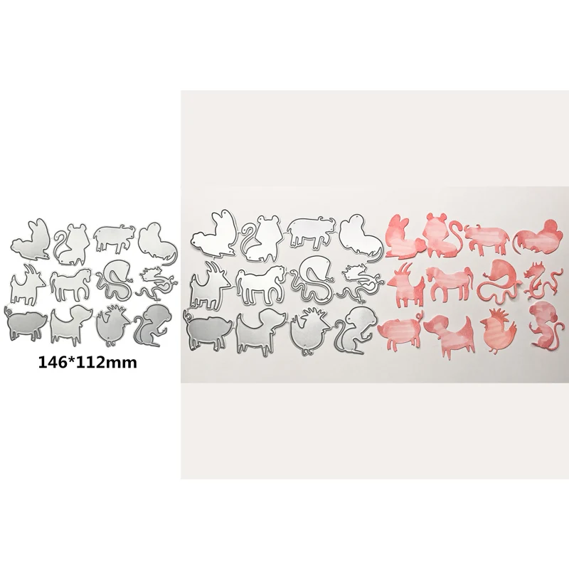 Popular Chinese Zodiac Animal Decoration Metal Cutting Dies Scrapbooking Album Paper DIY Cards Crafts Embossing Cut Dies 2019
Popular Chinese Zodiac Animal Decoration Metal Cutting Dies Scrapbooking Album Paper DIY Cards Crafts Embossing Cut Dies 2019