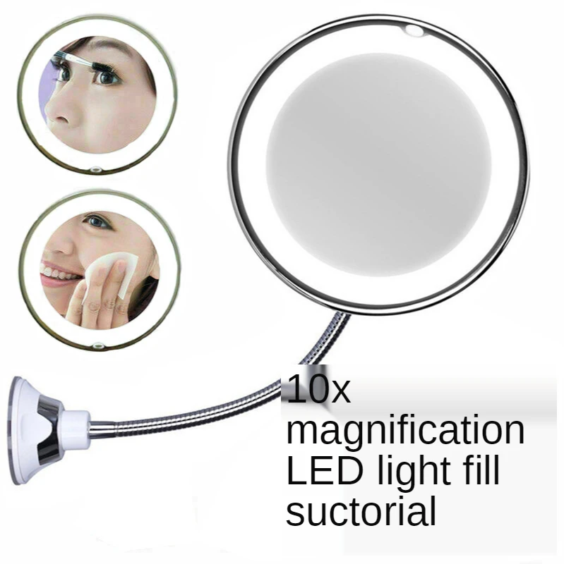 Wall Mounted Bathroom Mirror Led Makeup Mirror 10X Magnification Adjustable Cosmetic Mirror Wall Mirrors Touch Dimming Mirrors
Wall Mounted Bathroom Mirror Led Makeup Mirror 10X Magnification Adjustable Cosmetic Mirror Wall Mirrors Touch Dimming Mirrors