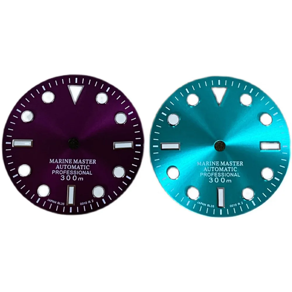 Green /Purple -Ray Sun Pattern Watch Dial Diving Watch Dial Green Luminous for NH35A/NH36 Automatic Movement
Green /Purple -Ray Sun Pattern Watch Dial Diving Watch Dial Green Luminous for NH35A/NH36 Automatic Movement