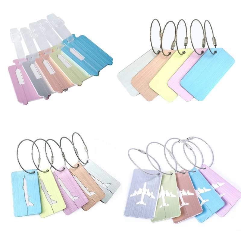 5Pcs Aluminum Alloy Luggage Tag Brushed Hollow Airplane Design Multicolor Travel Suitcase Name ID Card Label Holder Board Access
5Pcs Aluminum Alloy Luggage Tag Brushed Hollow Airplane Design Multicolor Travel Suitcase Name ID Card Label Holder Board Access