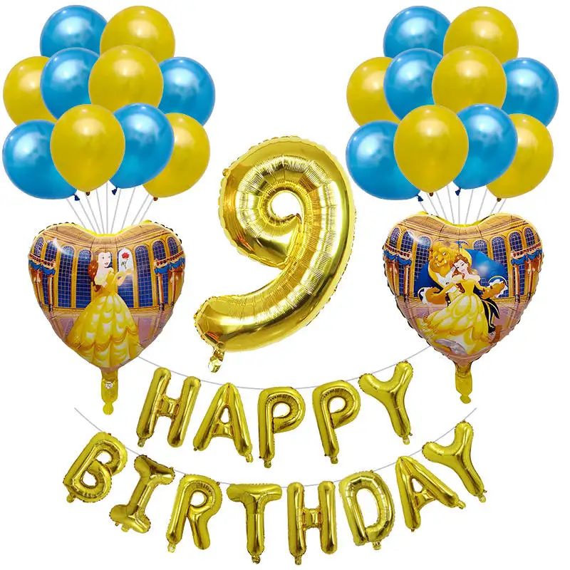 24pcs Beauty and the Beast foil balloons 30'' Number balloon Globos princess girl Birthday Party decorations baby shower supplie
24pcs Beauty and the Beast foil balloons 30'' Number balloon Globos princess girl Birthday Party decorations baby shower supplie