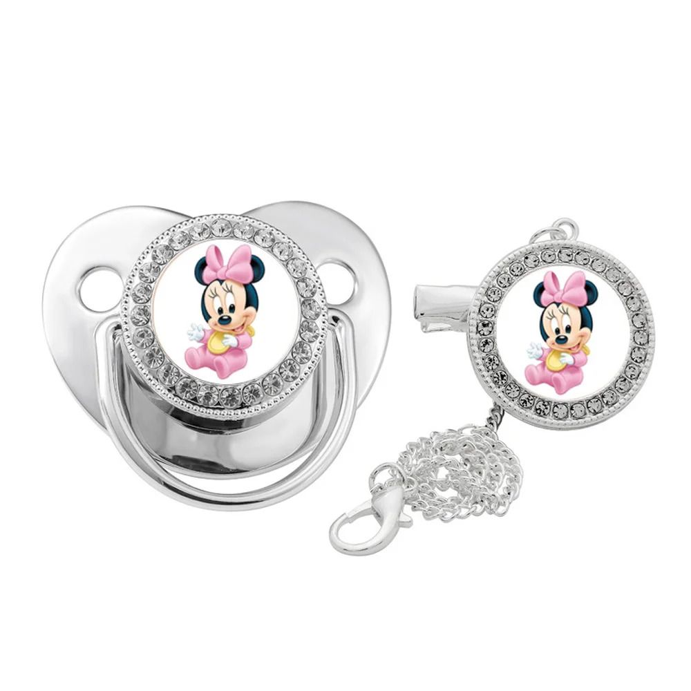 0-12m New Born Baby Weaning Artifact Baby Silicone Dummy and Dummy Holder Baby Pacifier Lollip Minnie Mouse Print Bling Pacifier
0-12m New Born Baby Weaning Artifact Baby Silicone Dummy and Dummy Holder Baby Pacifier Lollip Minnie Mouse Print Bling Pacifier