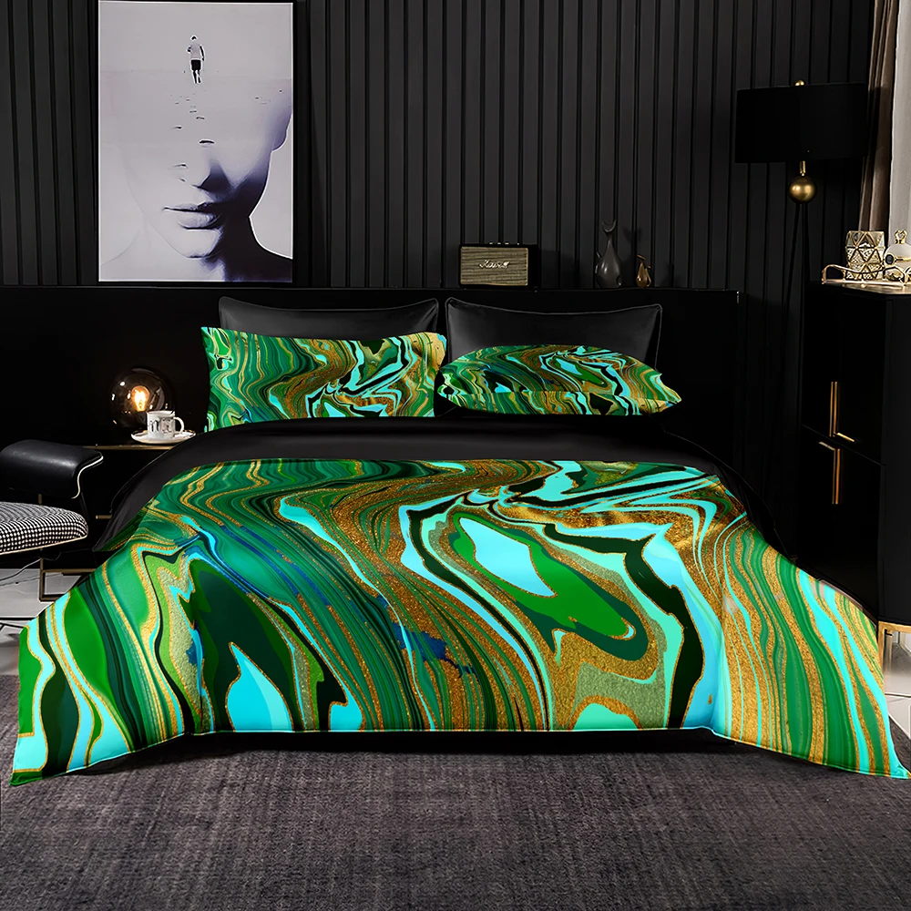 Abstract Green Duvet Cover Marble Stripes Bedding Set with Pillowcase Queen King Double Set Comfortable Quilt Cover Bed Set
Abstract Green Duvet Cover Marble Stripes Bedding Set with Pillowcase Queen King Double Set Comfortable Quilt Cover Bed Set